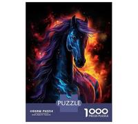 Hard Jigsaw Puzzle for Adults 1000 Pieces Space Horse Galaxy Jigsaw for Adults Relax Games Difficult Challenge Birthday Present, Gifts, 70x50cm/1000pcs