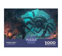 Hard Jigsaw Puzzle for Adults 1000 Pieces Spider Encounter in Dungeon Jigsaw Brain Teaser Game Analysis And Logic Great Gift for Gaming 52x38cm/1000pcs