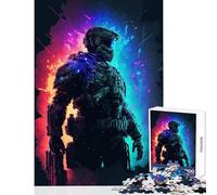 Hard Jigsaw Puzzle for Adults 1000 Pieces Squad Leader Educational Toy Art Work Gift for Educational Game Every Piece Is Unique - Size 38x52cm