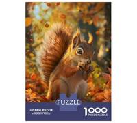 Hard Jigsaw Puzzle for Adults 1000 Pieces Squirrels Harvest Adult Puzzles Relax Games Enhance Memory Great Gift for Gaming 70x50cm/1000pcs