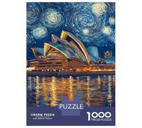 Hard Jigsaw Puzzle for Adults 1000 Pieces Starry Night Opera Jigsaw Brain Teaser Game Analysis And Logic Great Gift for Gaming 70x50cm/1000pcs