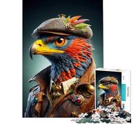 Hard Jigsaw Puzzle for Adults 1000 Pieces Steampunk Aviator Educational Challenge Wall Decoration Toy Wall Decor for Age 14+ Game (38X26cm)