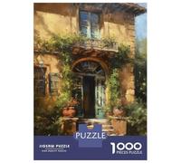 Hard Jigsaw Puzzle for Adults 1000 Pieces Summer Villa Puzzle for Adults Hands-on Game Difficult Hard Birthday Present, Gifts, 38x26cm/1000pcs