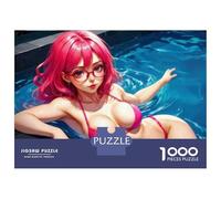 Hard Jigsaw Puzzle for Adults 1000 Pieces Swimsuit Anime Girl Jigsaw Puzzle Toy Wall Decor Analysis And Logic Gifts for Friends And Family 70x50cm/1000pcs