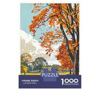 Hard Jigsaw Puzzle for Adults 1000 Pieces Swindon Autumn Landscape Teenager Puzzles Relax Games Perfect Decoration Gifts for Friends And Family 52x38cm/1000pcs