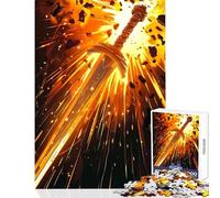 Hard Jigsaw Puzzle for Adults 1000 Pieces Sword of Knight Educational Toy Great Gift for Games Educational Games Artists' Collection, Fine Arts Size 38x26cm