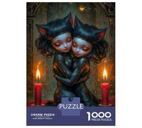 Hard Jigsaw Puzzle for Adults 1000 Pieces The Lovers Tarot Card Jigsaw for Adults Relax Games Difficult Challenge Birthday Present, Gifts, 70x50cm/1000pcs