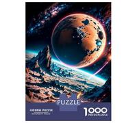 Hard Jigsaw Puzzle for Adults 1000 Pieces The Red Planet Teenager Puzzles Hands-on Game Staycation Kill Time Great Gift for Gaming 52x38cm/1000pcs