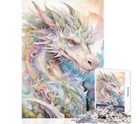 Hard Jigsaw Puzzle for Adults 1000 Pieces The Wisdom of The Dragons Adult Jigsaw Puzzles Difficult Hard Educational Challenge Stress Reduction Gifts (50x75cm)