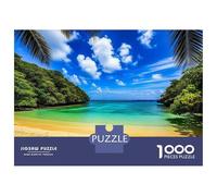 Hard Jigsaw Puzzle for Adults 1000 Pieces Tropical Beach Paradise Puzzles for Adults Brain Teaser Game Analysis And Logic Gifts for Friends And Family 52x38cm/1000pcs