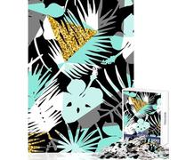 Hard Jigsaw Puzzle for Adults 1000 Pieces Tropical Plants Palm Toy Wall Decor Art Work Gift Practical Game Artists' Collection, Fine Arts Size 50x75cm