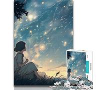 Hard Jigsaw Puzzle for Adults 1000 Pieces Van Gogh The Starry Sky Challenging Game Toys Pattern Assembly Art Work Gift (size 50x75cm)