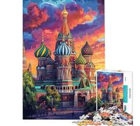 Hard Jigsaw Puzzle for Adults 1000 Pieces Vivid St. Basil's Family Game Challenging Game Toys Great Gifts for Games Family Activities (size 38x52cm)