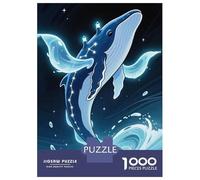 Hard Jigsaw Puzzle for Adults 1000 Pieces Whale Constellations Lighthouses Jigsaw Brain Teaser Game Analysis And Logic Great Gift for Gaming 52x38cm/1000pcs