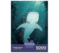Hard Jigsaw Puzzle for Adults 1000 Pieces Whale Shark in Ocean Adult Puzzles Hands-on Game Home Decoration Educational Challenge 38x26cm/1000pcs