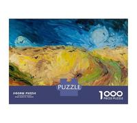 Hard Jigsaw Puzzle for Adults 1000 Pieces Wheat Field with Crows Teenager Puzzles Hands-on Game Staycation Kill Time Great Gift for Gaming 70x50cm/1000pcs