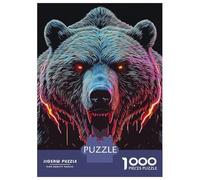 Hard Jigsaw Puzzle for Adults 1000 Pieces Wild Bear Teenager Puzzles Hands-on Game Staycation Kill Time Great Gift for Gaming 52x38cm/1000pcs