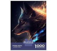 Hard Jigsaw Puzzle for Adults 1000 Pieces Wolf Face Anime Animal Jigsaw Anti-Stress Toys Analysis And Logic Birthday Present, Gifts, 70x50cm/1000pcs