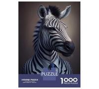 Hard Jigsaw Puzzle for Adults 1000 Pieces Zebra Suit Animal Adult Puzzles Hands-on Game Home Decoration Educational Challenge 52x38cm/1000pcs