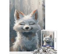 Hard Jigsaw Puzzle for Adults 1000 Pieces Zen Fox Bliss Jigsaw Puzzles 1000 Relax Games Great Gifts And Toys Tough Challenge (38x26cm)