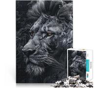 Hard Jigsaw Puzzle for Adults 2000 Pieces Majestic Lion Portrait Made of cardboard for ages 14 and over Perfect decoration Artwork Gift 。size：70x100cm/27.5x39.3inch