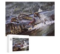 Hard Jigsaw Puzzle for Adults 300 PCS Arado Ar234 Bomber Jigsaws for Adults Fun Games Home Decoration Educational Challenge 300 PCS