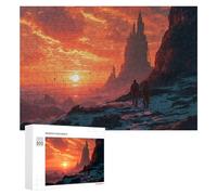 Hard Jigsaw Puzzle for Adults 300 PCS Astronaut Unknown Planet Jigsaws for Adults Fun Games Home Decoration Educational Challenge 300 PCS