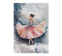 Hard Jigsaw Puzzle for Adults 300 PCS Ballerina Colorful Jigsaws for Adults Hands-on Game A Work of Art Great Gift for Gaming 300 PCS