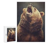 Hard Jigsaw Puzzle for Adults 300 PCS Bear Animals Puzzle for Adults Relax Games Difficult Challenge Challenging To Complete 300 PCS