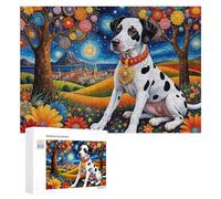 Hard Jigsaw Puzzle for Adults 300 PCS Colorful Dalmatian Dreamscape Adult Puzzles Family Game For Family Fun Great Gift for Gaming 300 PCS