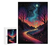 Hard Jigsaw Puzzle for Adults 300 PCS Colorful Earth 2 Puzzle for Adults Relax Games Difficult Challenge Challenging To Complete 300 PCS