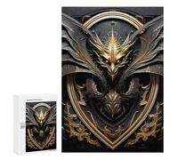 Hard Jigsaw Puzzle for Adults 300 PCS Devil Dragon Wings Jigsaws for Adults Fun Games Home Decoration Educational Challenge 300 PCS