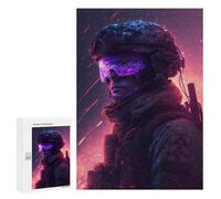 Hard Jigsaw Puzzle for Adults 300 PCS Future Soldier in Action -2 Puzzle for Adults Relax Games Difficult Challenge Challenging To Complete 300 PCS