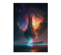 Hard Jigsaw Puzzle for Adults 300 PCS Galactic Gateway -1 Adult Jigsaw Brain Teaser Game Home Decoration Educational Challenge 300 PCS