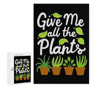 Hard Jigsaw Puzzle for Adults 300 PCS Give Me All The Plants Jigsaws for Adults Fun Games Home Decoration Educational Challenge 300 PCS