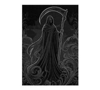 Hard Jigsaw Puzzle for Adults 300 PCS Grim Reaper Adult Jigsaw Puzzle Hands-on Game Perfect Decoration Great Gift for Gaming 300 PCS