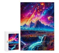 Hard Jigsaw Puzzle for Adults 300 PCS Magic Mountains Puzzle for Adults Relax Games Difficult Challenge Challenging To Complete 300 PCS