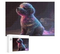 Hard Jigsaw Puzzle for Adults 300 PCS Magical Cloudy Dog with Bubbles Adult Puzzles Family Game For Family Fun Great Gift for Gaming 300 PCS