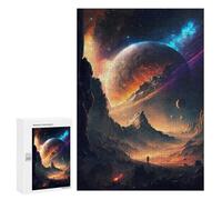 Hard Jigsaw Puzzle for Adults 300 PCS Mars The Red Planet Puzzle for Adults Relax Games Difficult Challenge Challenging To Complete 300 PCS