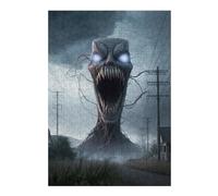 Hard Jigsaw Puzzle for Adults 300 PCS Monstrous Entity in Suburban Setting Jigsaws for Adults Hands-on Game A Work of Art Great Gift for Gaming 300 PCS