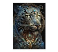Hard Jigsaw Puzzle for Adults 300 PCS Mystical Astrology Leopard Jigsaws for Adults Hands-on Game A Work of Art Great Gift for Gaming 300 PCS