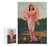 Hard Jigsaw Puzzle for Adults 300 PCS Padmini Raja Ravi Varma Puzzle for Adults Relax Games Difficult Challenge Challenging To Complete 300 PCS