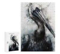 Hard Jigsaw Puzzle for Adults 300 PCS Pelican Beauty Watercolor Puzzle for Adults Relax Games Difficult Challenge Challenging To Complete 300 PCS