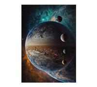 Hard Jigsaw Puzzle for Adults 300 PCS Planetary Whirlpools in Space Adult Jigsaw Puzzle Hands-on Game Perfect Decoration Great Gift for Gaming 300 PCS