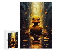 Hard Jigsaw Puzzle for Adults 300 PCS Rubber Duck Bath Duck Puzzle for Adults Relax Games Difficult Challenge Challenging To Complete 300 PCS