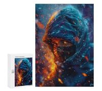 Hard Jigsaw Puzzle for Adults 300 PCS Skier Digital Art Puzzle for Adults Relax Games Difficult Challenge Challenging To Complete 300 PCS