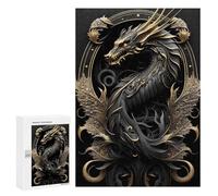 Hard Jigsaw Puzzle for Adults 300 PCS The King Dragon Emperor Jigsaws for Adults Fun Games Home Decoration Educational Challenge 300 PCS