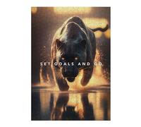Hard Jigsaw Puzzle for Adults 300 PCS Wild Ambition Motivation Jigsaws for Adults Hands-on Game A Work of Art Great Gift for Gaming 300 PCS