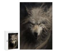 Hard Jigsaw Puzzle for Adults 300 PCS Wolf's Roar Wild Spirit Puzzle for Adults Relax Games Difficult Challenge Challenging To Complete 300 PCS