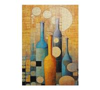 Hard Jigsaw Puzzle for Adults 38x26cm/1000pcs Abstract Bottle Still Life Puzzle for Adults Anti-Stress Toys Birthday Present Gifts for Friends And Family 38x26cm/1000pcs